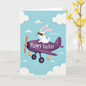 Faux Gold Grandson Easter Card Kaart (Gele Bloem)