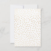 Faux Gold Greenery Krans + confetti Afstuderen Kaart (Achterkant)