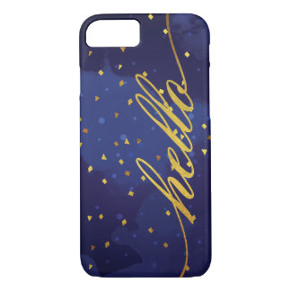 Faux Gold Hallo Waterverf Case-Mate iPhone Case