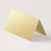 Faux Gold Handgeschreven Moderne Sjabloon Elegant Visitekaartje (Achterkant)