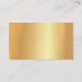 Faux Gold handgeschreven script gekalligrafeerd mo Visitekaartje (Achterkant)