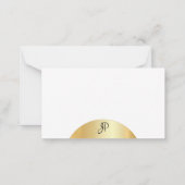 Faux Gold Handwrited Monogram Sjabloon Elegant (Achterkant)