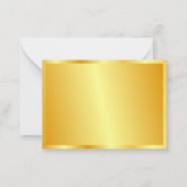 Faux Gold Handwrited Script Name Sjabloon Aangepas (Achterkant)