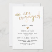 Faux Gold Handwriting We zijn Foto's Kaart (Voorkant)