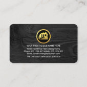 Faux Gold Handyman Tools Building Frame Visitekaartje (Achterkant)