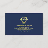 Faux Gold Handyman Tools Home Renovation Visitekaartje (Achterkant)