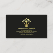 Faux Gold Handyman Tools Home Repareert Visitekaartje (Achterkant)