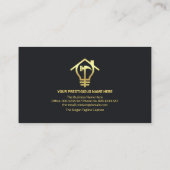 Faux Gold Handyman Tools Home Repareert Visitekaartje (Achterkant)