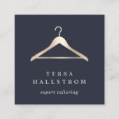 Faux Gold Hanger | Aanpassingen zeemacht Vierkante Visitekaartje (Voorkant)