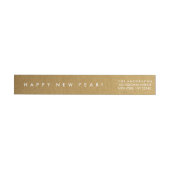 FAUX GOLD HAPPY NEW YEAR GREETING | ETIKET (Individueel)