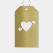 faux gold Hart van Liefde Cadeaulabel (Achterkant)