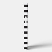 Faux Gold Heart Black White Striped Personated Case-Mate iPhone Case (Achterkant / Rechts)