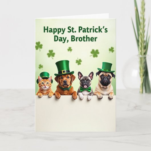 Faux Gold Holiday Friends Card Kaart (Voorkant)