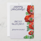 Faux Gold Holiday Print Kaart (Voorkant)