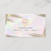 Faux Gold Holographic Professionele Logo Luxe