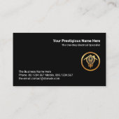 Faux Gold Home Elektrische bedradingscircuit Visitekaartje (Achterkant)