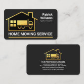 Faux Gold Home Moving Truck Visitekaartje (Voorkant / Achterkant)