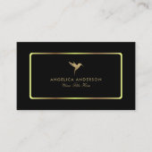 Faux Gold Humming Bird Visitekaartje (Voorkant)