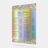 Faux Gold Iridescent Glitter Folie prijslijst Acryl Bord (Hoek)