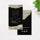 Faux Gold Iridescent glitter pakket Visitekaartje (Bureau)