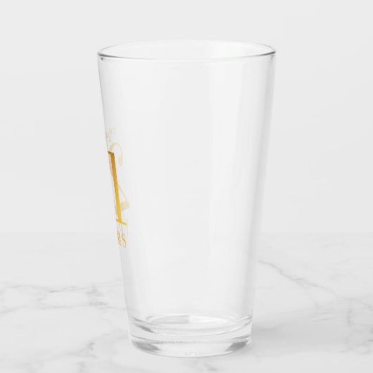Faux Gold juicht 21 jaar toe Glas (Links)