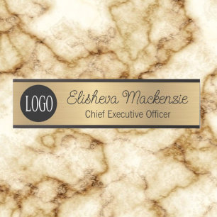 Faux Gold Kantoor-deurbordjes voor uw Logo Deurbordje