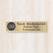 Faux Gold Kantoor Deuren Onderste Business Deurbordje (Voorkant)