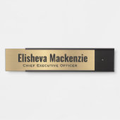 Faux Gold Kantoor Deurnaam Bord Deurbordje (Voorkant)