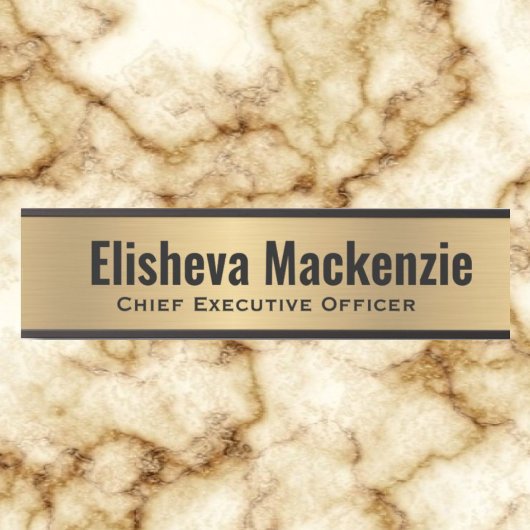 Faux Gold Kantoor Deurnaam Bord Deurbordje