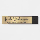 Faux Gold Kantoor Deursignes Naam Bord Deurbordje (Voorkant)
