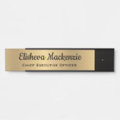 Faux Gold Kantoor Deursignes Naam Bord Deurbordje (Voorkant)