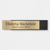 Faux Gold Kantoor Deursignes Naam Bord Deurbordje (Voorkant)