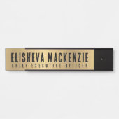 Faux Gold Kantoor Deursignes Naam Bord Deurbordje (Voorkant)