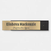 Faux Gold Kantoor Deursignes Naam Bord Deurbordje (Voorkant)