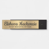 Faux Gold Kantoor Deursignes Naam Bord Deurbordje (Voorkant)