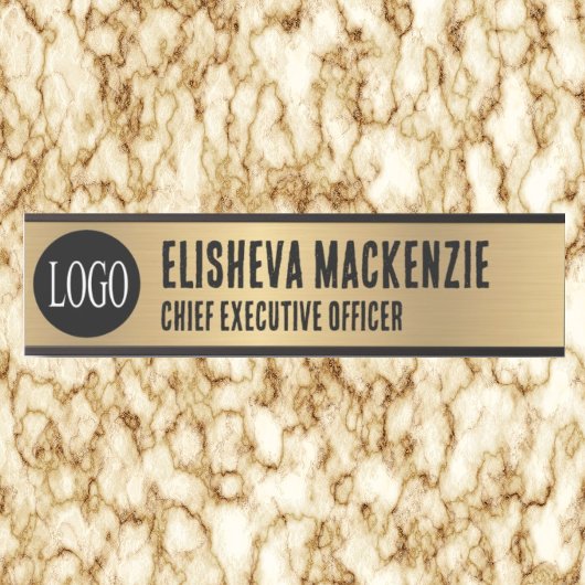 Faux Gold Kantoor Deursignes Naam Bord Deurbordje