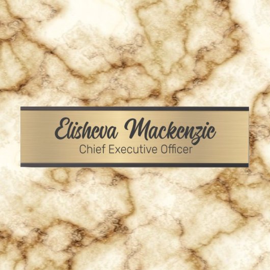 Faux Gold Kantoor Deursignes Naam Bord Deurbordje