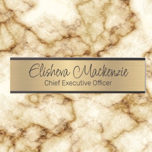 Faux Gold Kantoor Deursignes Naam Bord Deurbordje