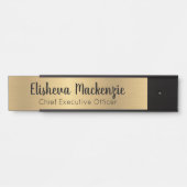 Faux Gold Kantoor Deursignes Naam Bord Deurbordje (Voorkant)