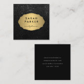 Faux Gold Label met Chic Metallic Dot Pattern (Voorkant / Achterkant)