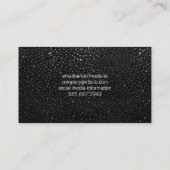 Faux Gold Label met Chic Metallic Dot Pattern (Achterkant)