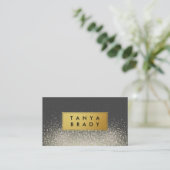 Faux Gold Label met Glitter Glam Sparkle (Staand voorkant)