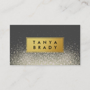 Faux Gold Label met Glitter Glam Sparkle