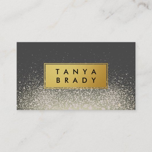 Faux Gold Label met Glitter Glam Sparkle (Voorkant)