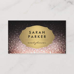 Faux Gold Label met Glitter Glam Sparkle