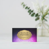 Faux Gold Label met Glitter Glam Sparkle (Staand voorkant)