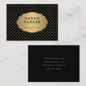 Faux Gold Label Polka Dot Pattern (Voorkant / Achterkant)