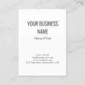 Faux Gold Lash Mascara Wand Lash Artist Nazorg Visitekaartje (Achterkant)