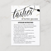 Faux Gold Lash Mascara Wand Lash Artist Nazorg Visitekaartje (Voorkant)