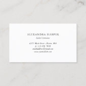 Faux Gold Lashes Calligraphy Lash Artist Visitekaartje (Achterkant)